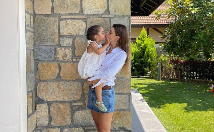 Aylin Mavi Ercel, granddaughter of Aylin Ercel enjoying with her mom Gamze Ercel